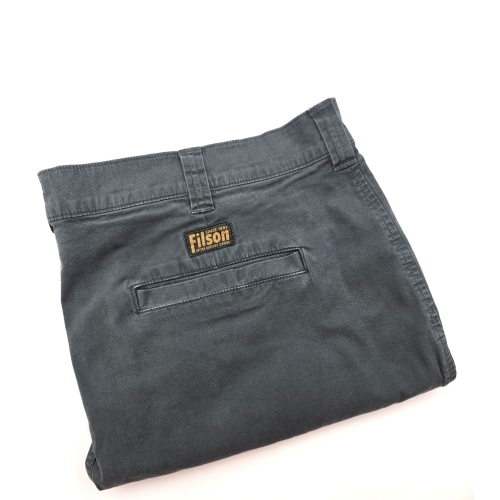 Filson Granite Mountain Men's 44x8" Flat Front Stretch‎ Shorts Hiking Gray